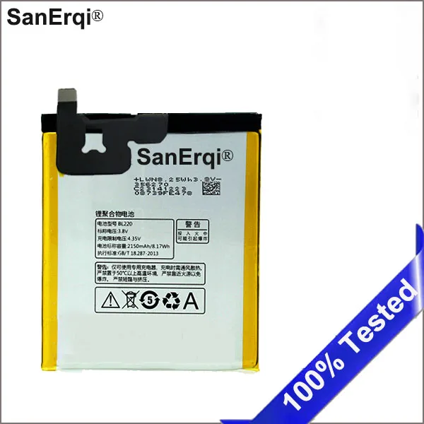SanErqi BL220 2150 мАч Новый аккумулятор для Lenovo S850 S850T сотовый телефон встроенный |