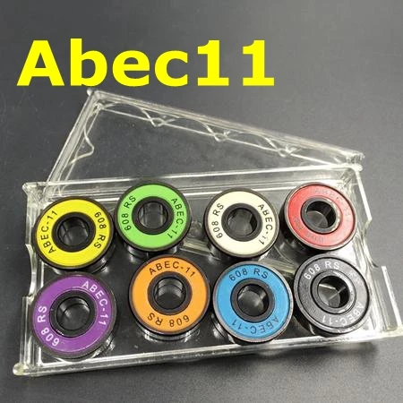 8pc Abec11 608 8 шт./компл. ABEC-9/11 высокое качество роликовые коньки подшипник 608rs 8 мм Beaing для скутера скейтборда fsk коньки Спиннеры Gyros - Цвет: 8pc Abec11 608