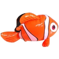 child inflatable clown fish decorative marine animal shape bathing water toys pvc the kindergarten toy new baby fun gifts 2021