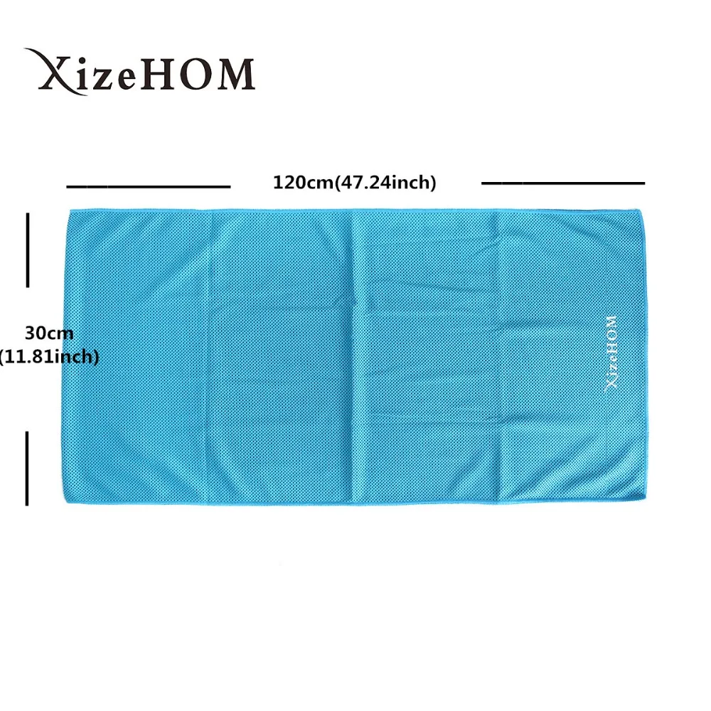 XizeHOM многоцветное полотенце для льда 120*30 см стойкое мгновенное охлаждение