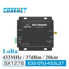 Приемник приемопередатчика LoRa SX1278 433 МГц дальнего действия 5 Вт 37 дБм 20 км CDSENET  RS232 RS485 433 МГц wifi последовательный порт