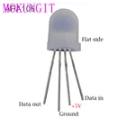 10 шт.-1000 шт. DC5V APA106 F5 5 мм F8 8 мм круглый RGB LED APA106 чипсет внутри RGB полноцветные матосветодиодный светодиодные чипы