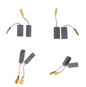 10 шт Мини дрель Замена для электрической мясорубки Углеродные щетки запасные части для электродвигателей вращающийся инструмент 15*8*5 мм