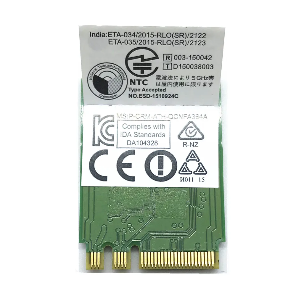 Карта WLAN QCNFA364A 802.11a/b/g/n/ac ABGN AC сетевой модуль карта + Bluetooth V4.1 для Atheros WCBN808A 867 Мбит/с