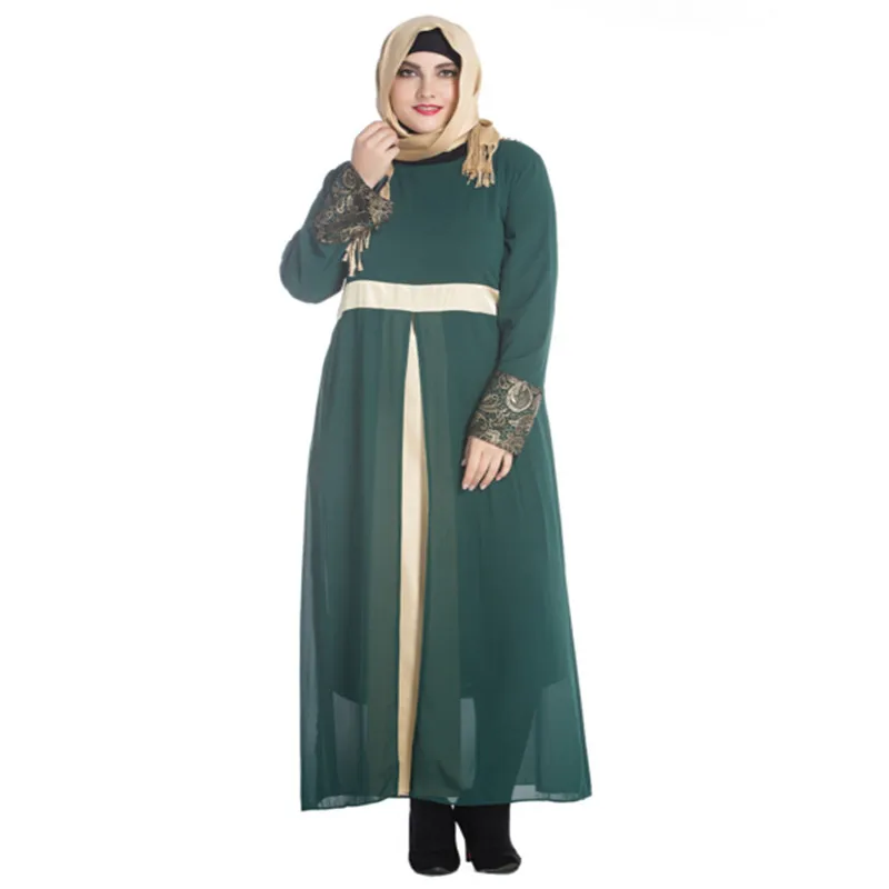 Кружева длинным рукавом dress o шея повседневная bodycon бальные платья исламские muslim