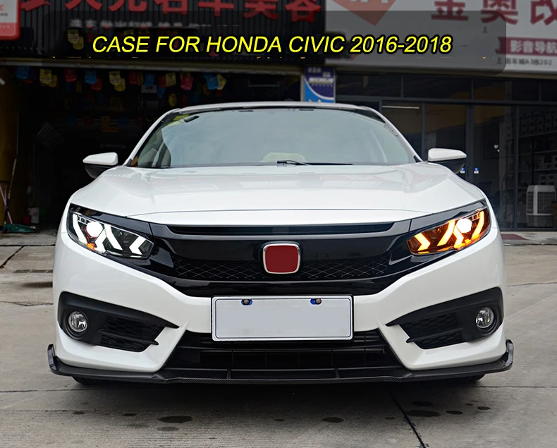Автомобильный Стайлинг, задние фары, чехол для Honda CIVIC, фары G10 MK10 Bugatti, фары, светодиодный фонарь для бега, светодиодный задний фонарь