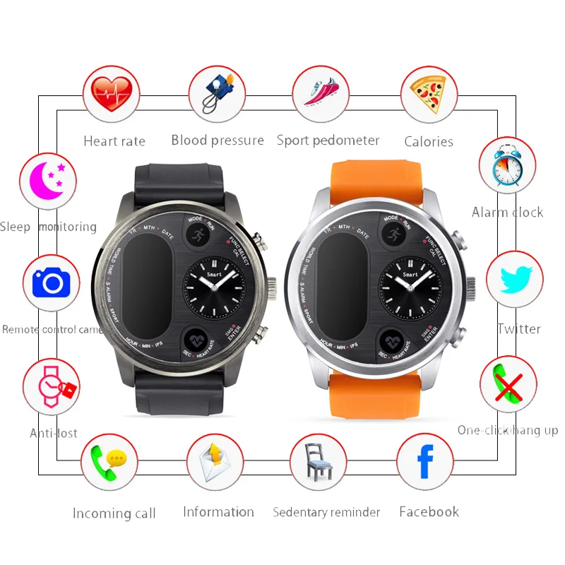 

Sport Calory Sleep Monitor Smart Bluetooth Fitness Wristband Tracker Heart Rate Distance Recorder SMS Call Reminder Alarm Clock