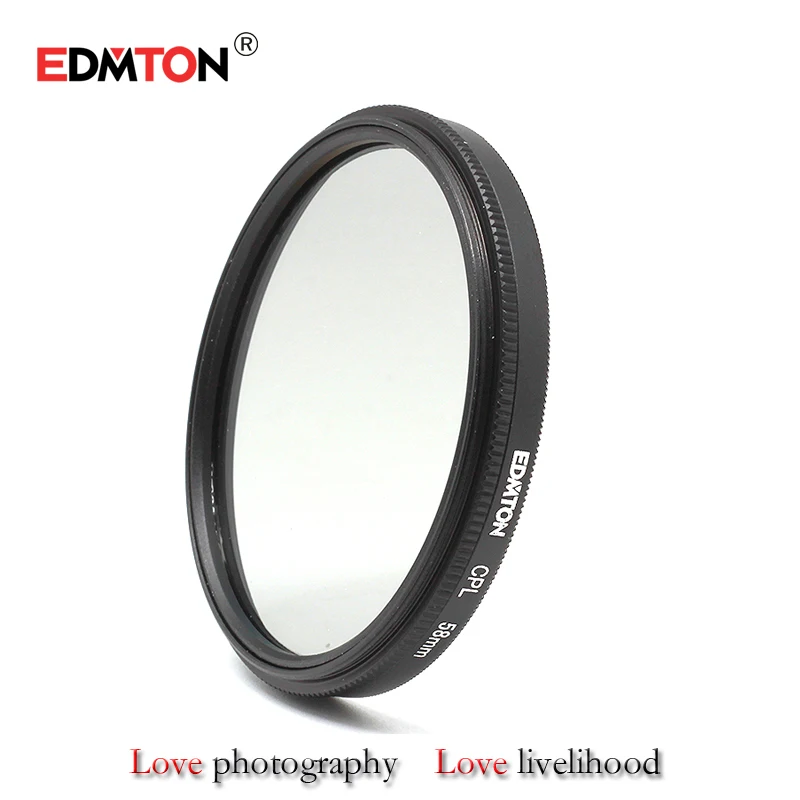 EDMTON 40 5 мм 49 52 55 58 62 67 72 82 круговой поляризационный фильтр CPL C-PL объектив для камеры