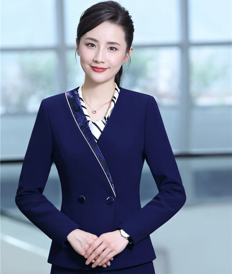 Новинка фиолетовая официальная форма стильные осенне зимние куртки пальто для