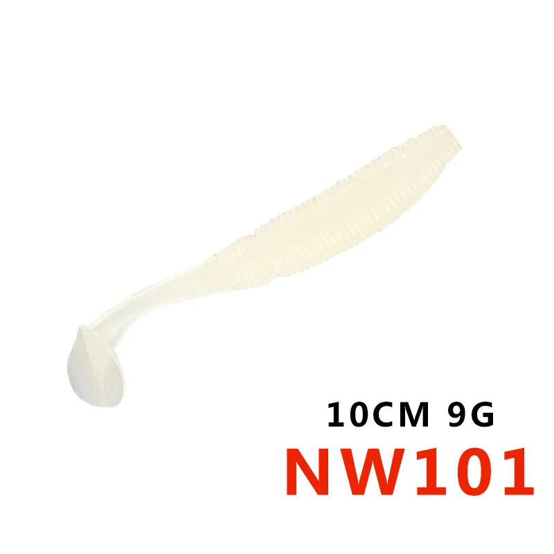 Noeby бренд SW5019S 8,5 см 10 см товар мягкие пластиковые приманки Искусственные lurefor для рыбалки от hunthouse - Цвет: 100mm9gNW101
