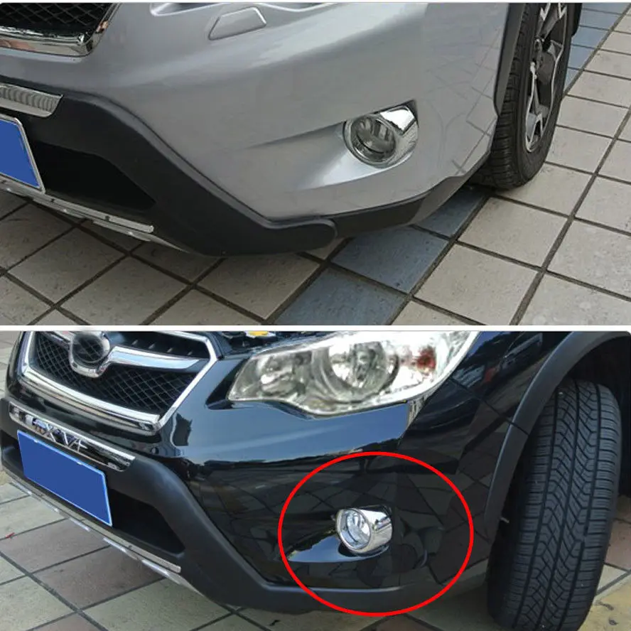 2x хромированный ABS передний противотуманный светильник крышка лампы отделка