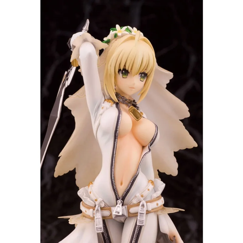 Fate Night Saber платье для свадьбы ПВХ экшн-фигурки игрушки ночная съемка Нерон Клавдий