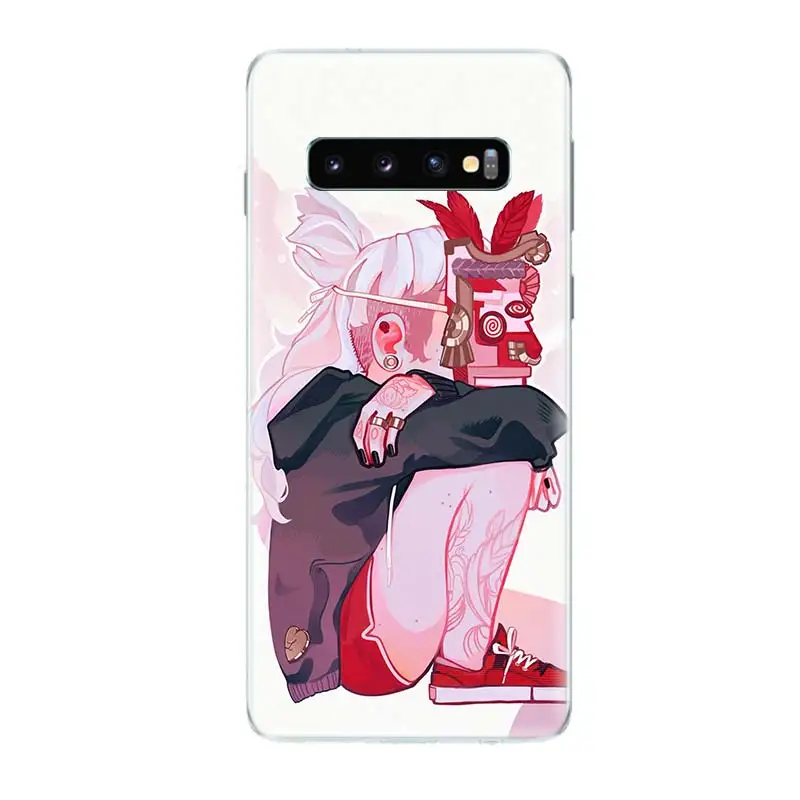 Дьявол модная одежда для девочек Бисер украшения samsung Galaxy S9 S8 A6 A8 Note 9 8 S7 S6 край J4 J6 +
