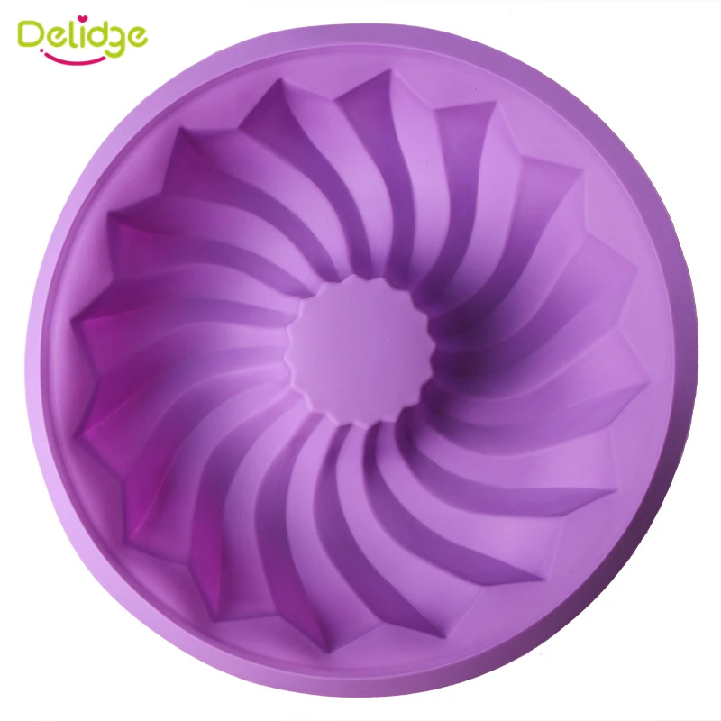 1 шт. спиральная форма для торта большого размера силиконовая шифоновая в виде