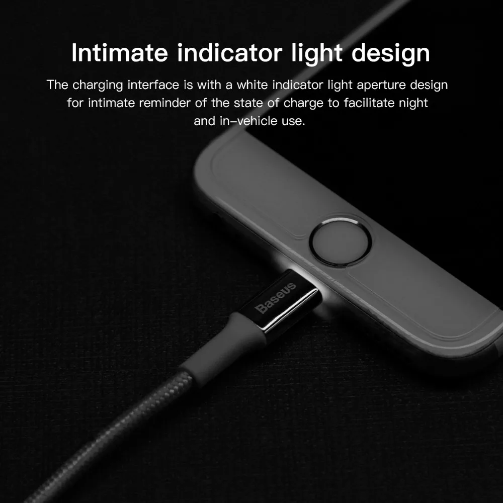 Светящийся usb-кабель питания Baseus для iPhone Xs Max XR кабель для быстрой зарядки и синхронизации данных для iPhone 8 7 6s Plus iPad светодиодный кабель для зарядного устройства магнитный кабель зарядка для айфона