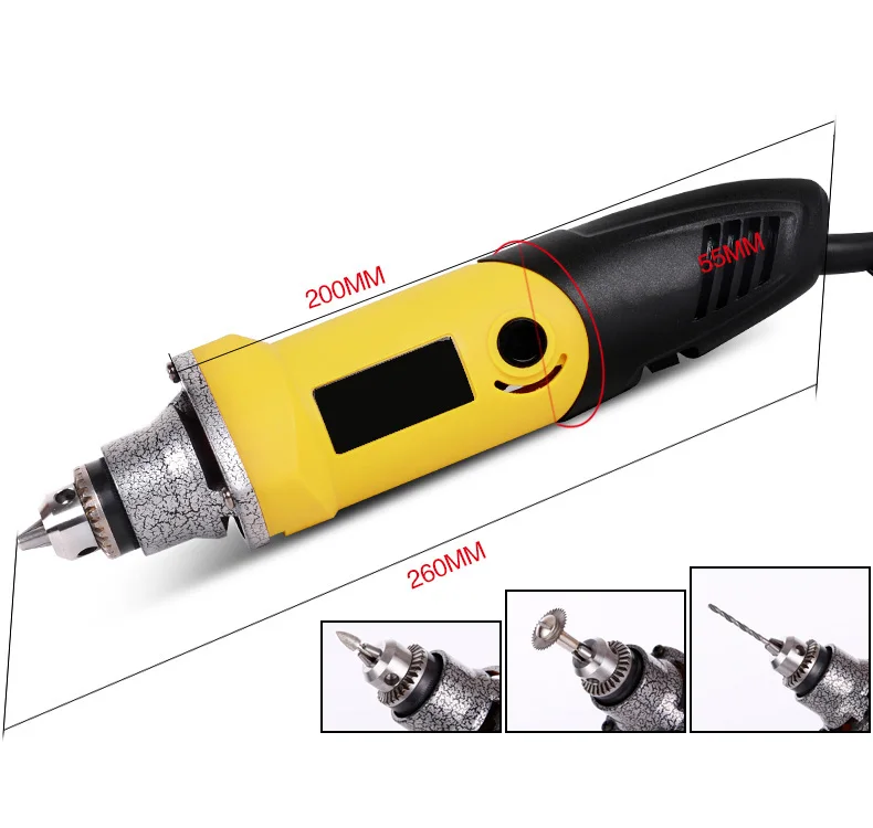 Trochilus 400 Вт dremel мини-измельчитель с переменной скоростью Многофункциональный