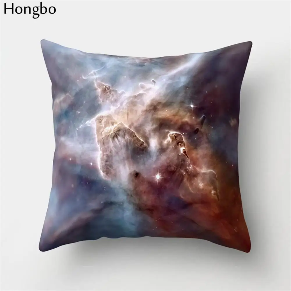 Hongbo 1 шт. ночное звездное небо звезды Сияющие Великолепная Туманность сказочная галактика фантазия Вселенная Чехлы для подушек диван - Цвет: 14