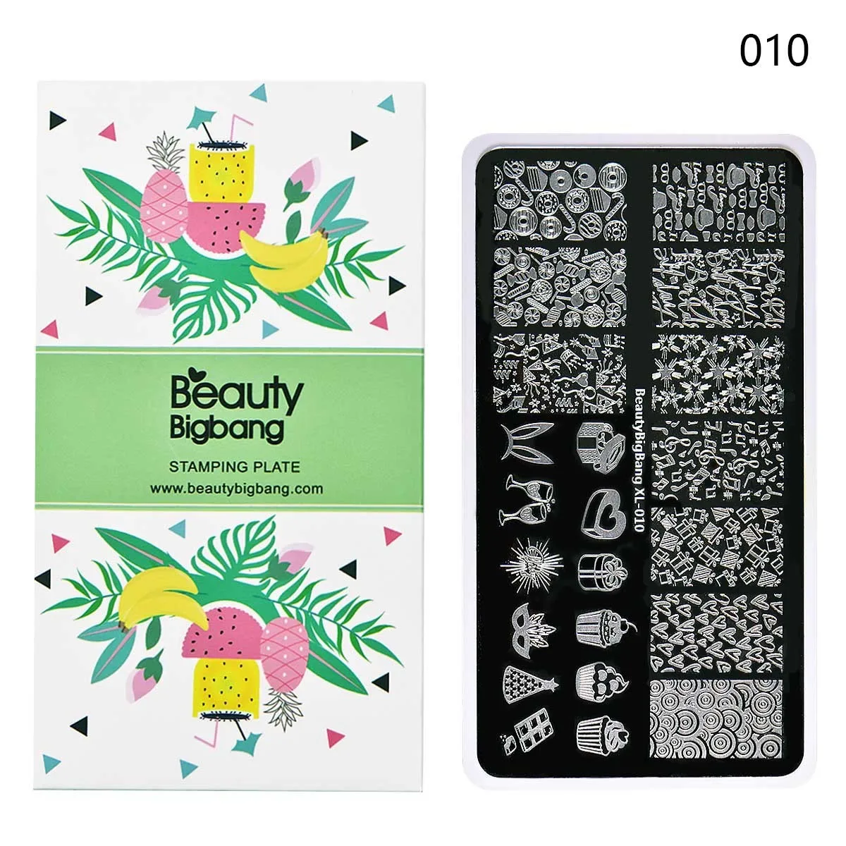 BeautyBigBang 6*12 см штамповки ногтей пластины Хэллоуин тема ободок с хэллоуинской тематикой шаблоны для ногтей трафарет маникюр Дизайн ногтей XL-027