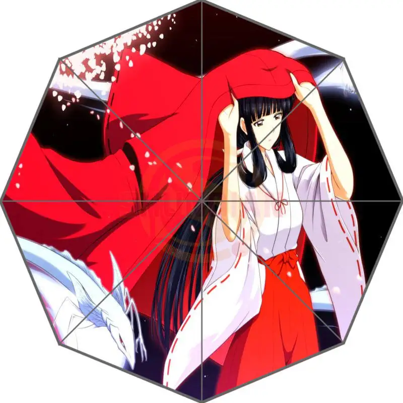 Новое поступление Inuyasha Аниме Прохладный Зонты удивлен подарок для друга на день рождения - Цвет: Зеленый