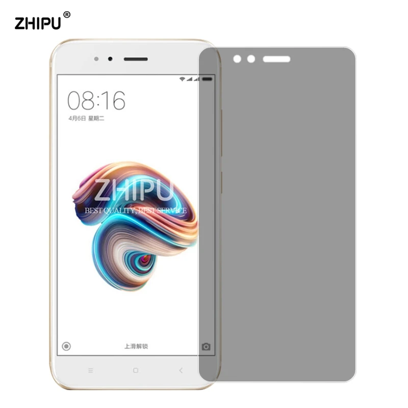 Закаленное стекло для защиты экрана xiaomi mi 5X 2.5D Arc Edge Anti-Spy Privacy Защитная пленка |