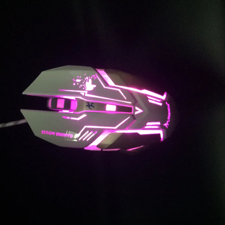 Профессиональная игровая мышь USB кабель регулируемый 2400 ТОЧЕК/ДЮЙМ оптическая