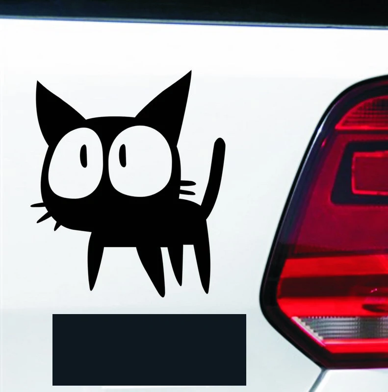 15 см * 12 большеглазая кошка забавная наклейка для автомобилей автомобиля Тюнинг