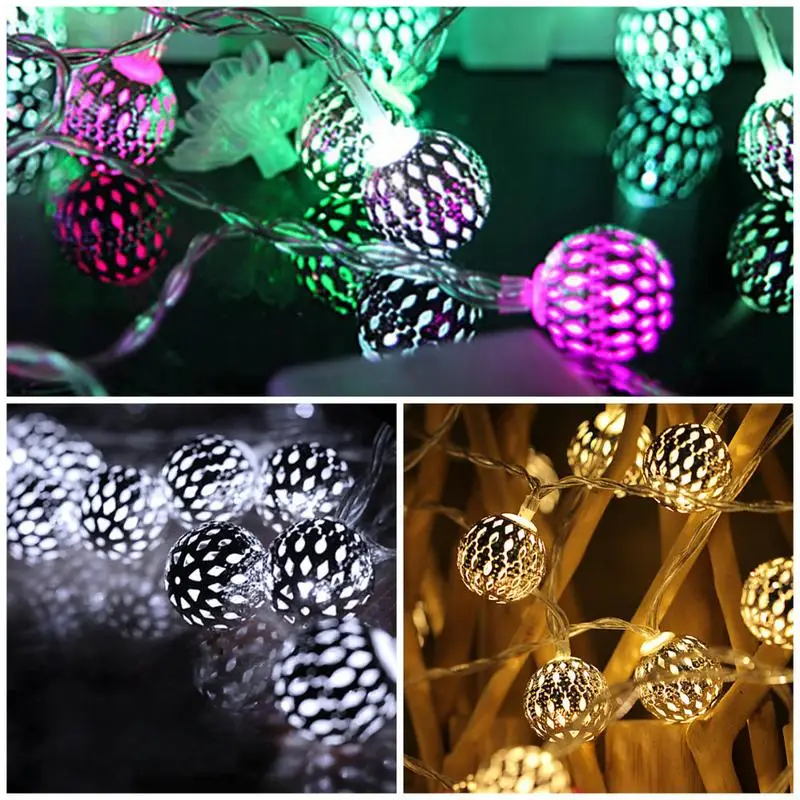 Kaigelin марокканский шар 5 м 40LED Гирлянда Света Рождественская вечеринка Декор