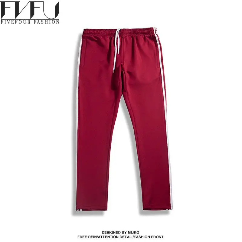 Новые модные брюки мужчины 2017 Весна-осень леггинсы пары штаны в полоску