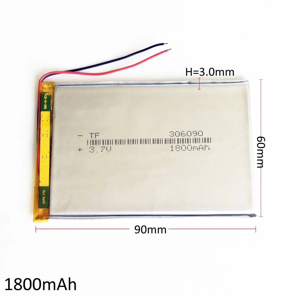 3 7 в 1800 мАч литий-полимерный аккумулятор lipo для электронных книг power bank DIY