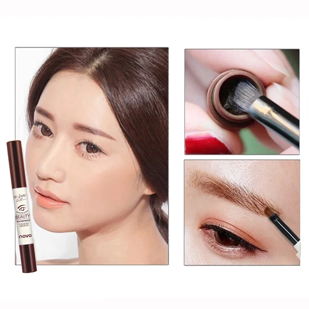 Novo Natural крем для бровей коричневый черный Модные контур лица краска Тушь ресниц