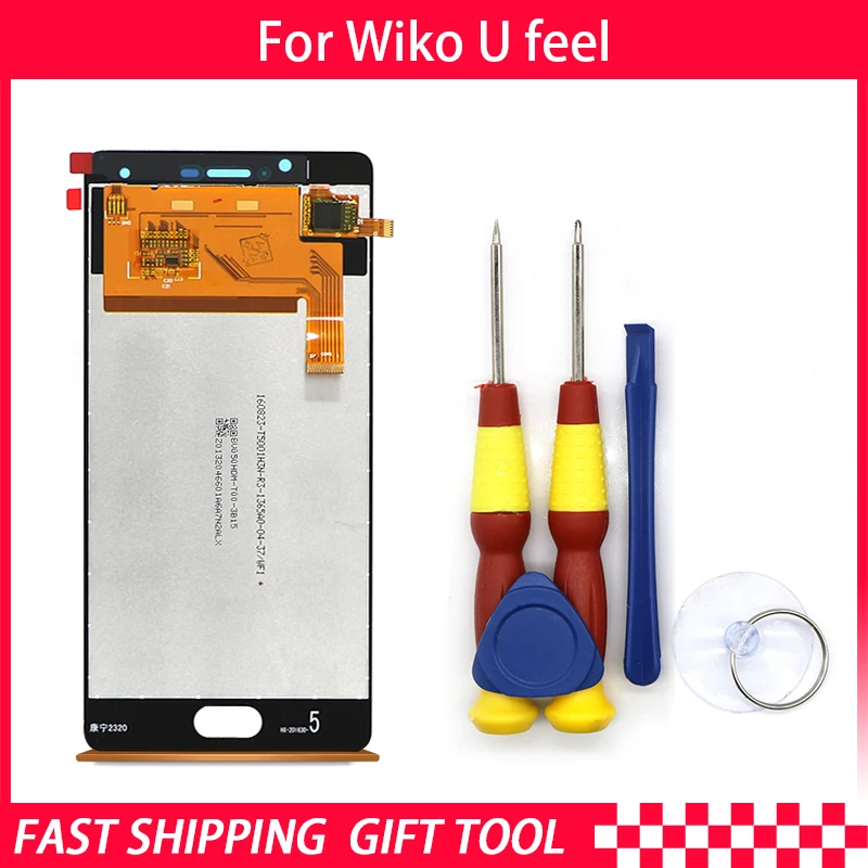 Новый Оригинальный сенсорный ЖК-экран для Wiko U feel запасные части + инструмент