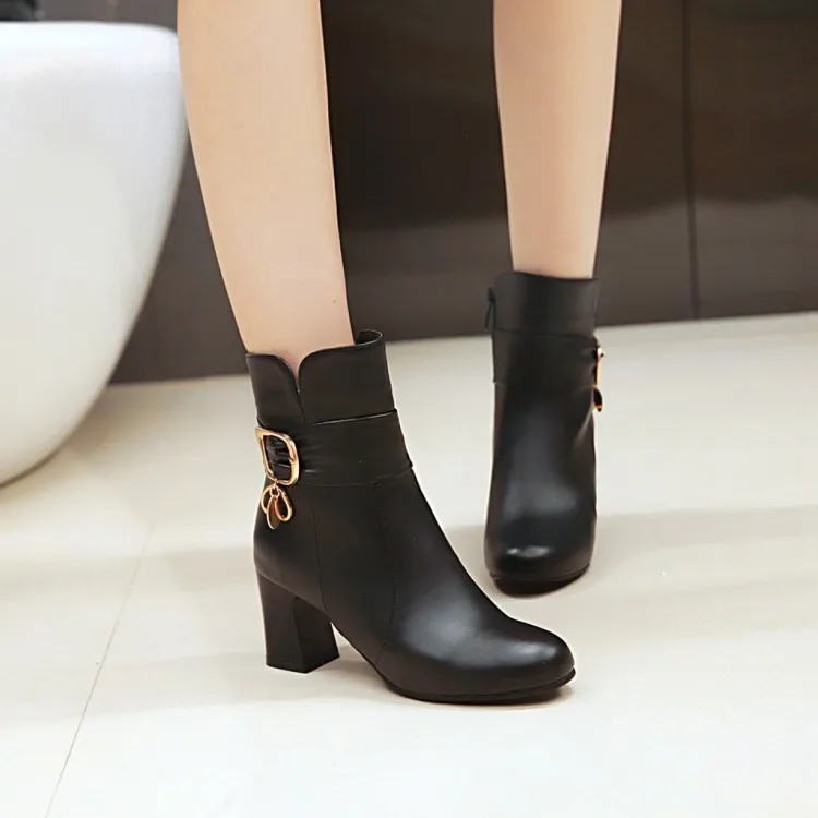 Botas Mujer; Осенняя обувь розового цвета; женская обувь на высоком каблуке; большой размер 40