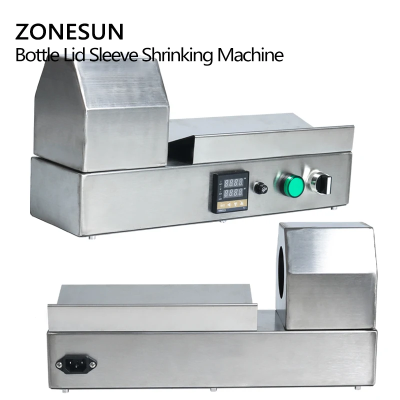 ZONESUN ПВХ трубка усадочная машина крышка бутылки рукав крышка бутылки вина укупорка усадочный инструмент оборудование ПВХ PP POF пленка
