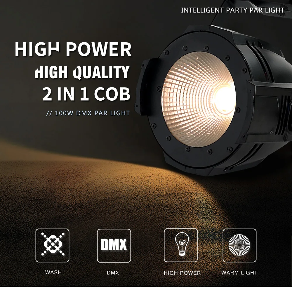 Par can light dmx 512 led сценическое освещение для par 100w cob led wash