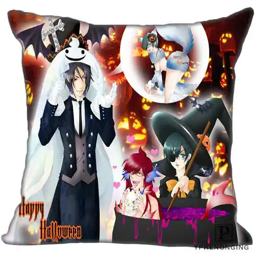 Pillowcase Лучший пользовательский черный-Батлер(1)@ Подушка Чехол Спальня дома квадратная Наволочка на молнии(с одной стороны)#190404-01-77 - Цвет: Pillowcase