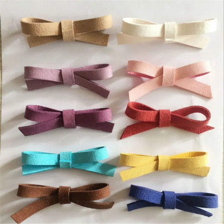 Аксессуары для волос своими руками искусственная кожа банты без зажимов 5