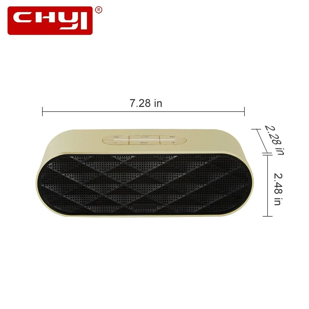 CHYI мини Беспроводной Bluetooth Динамик портативный динамик Бушующие бас с полный
