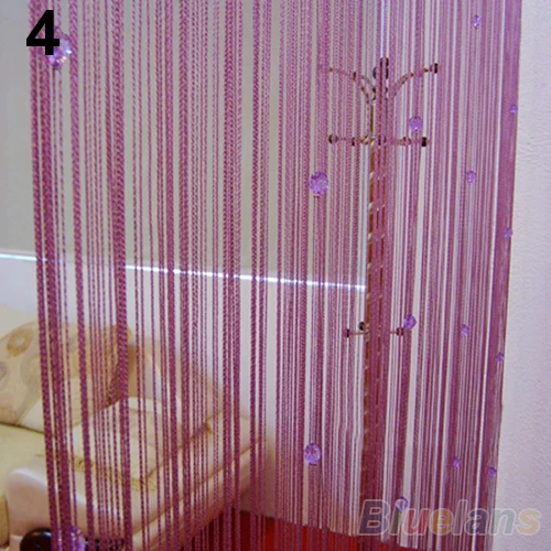 Горячая струнная занавеска для двери перегородка экрана декор окна комнаты