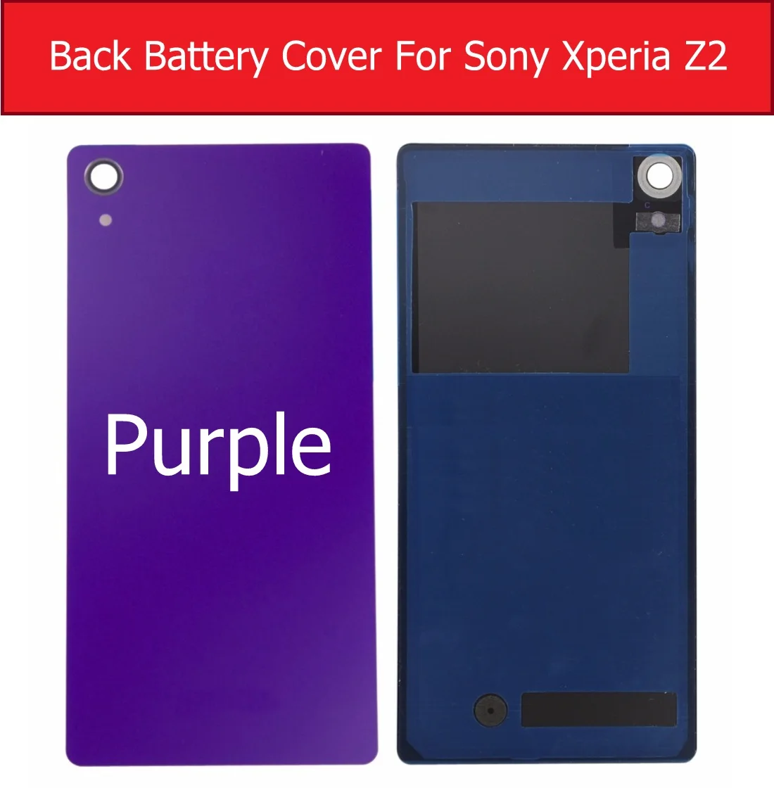 Задняя крышка батарейного отсека для Sony xperia Z2 L50W L50 D6503 D6502 стеклянная чехол +