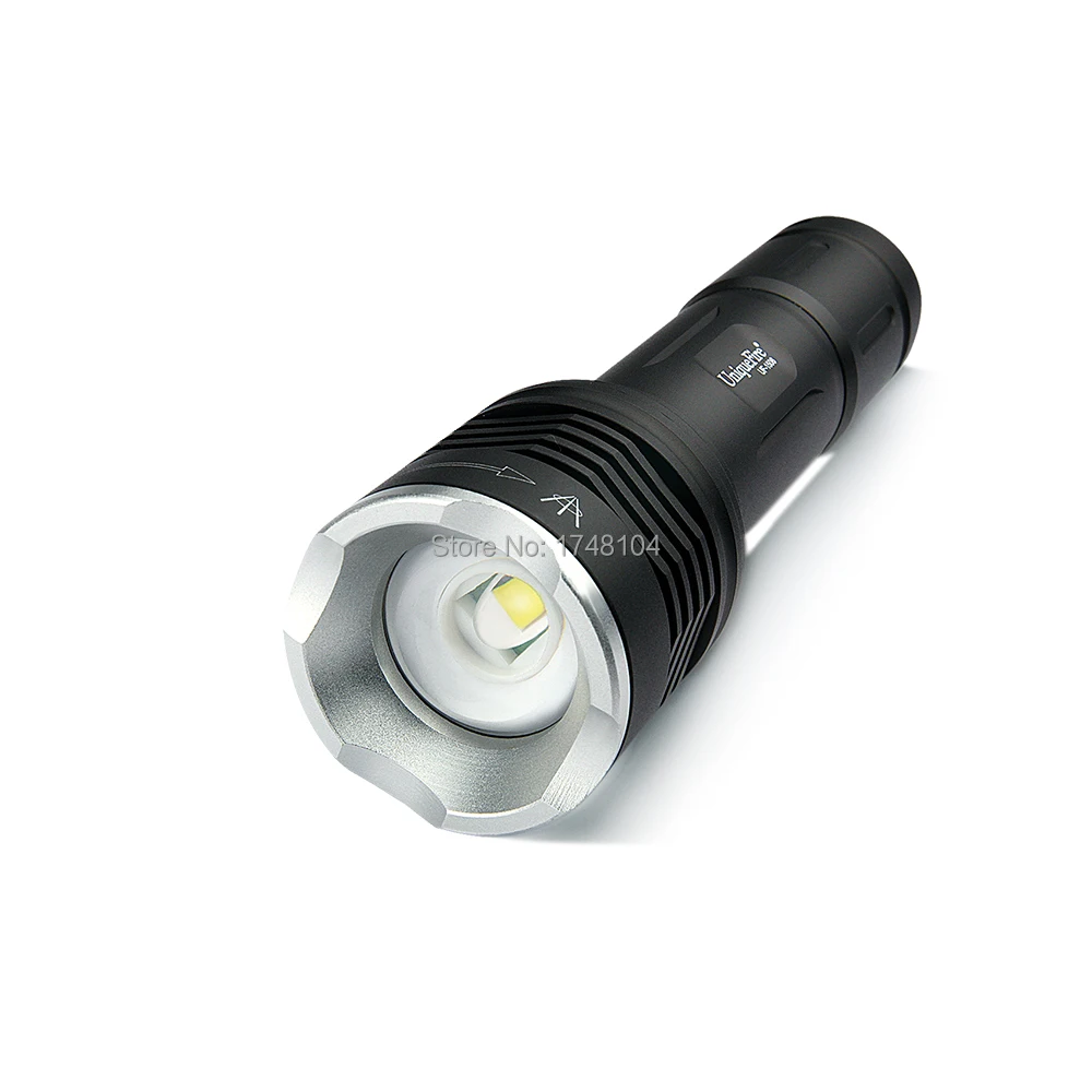 UniqueFire Free Shipping 5 Mode Black 1506 XML LED Zoomable Flashlight+Charger 1200 Lumen 20mm Convex Lens Invisible Led Torch | Лампы и