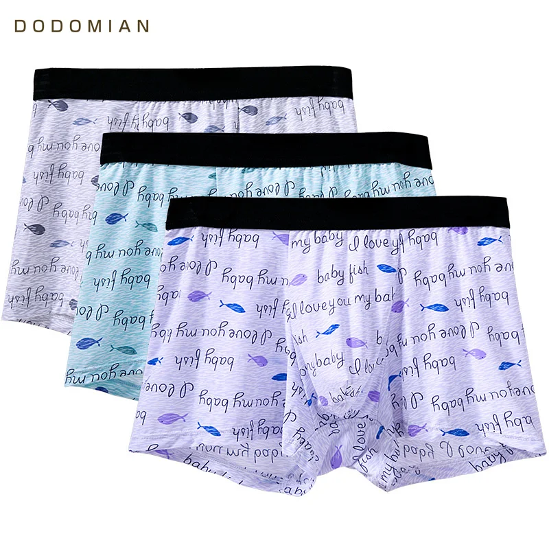 

Luxury Nylon Men Boxers Letter Printing Underwear Seamless Antibacterial Underpants Breathable Male Trunks 3Pcs/lot