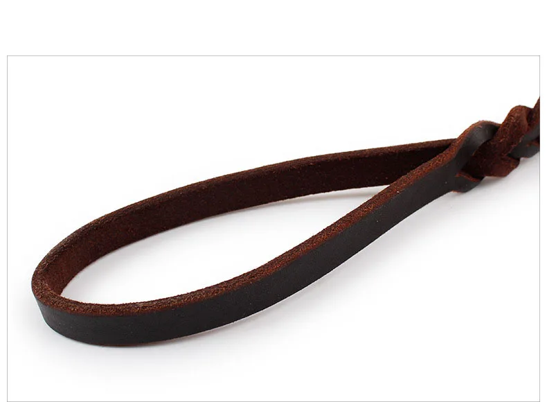 Новый бренд 3/5 &quotШирина плетеная натуральная кожа поводок для собаки K9 ходьба