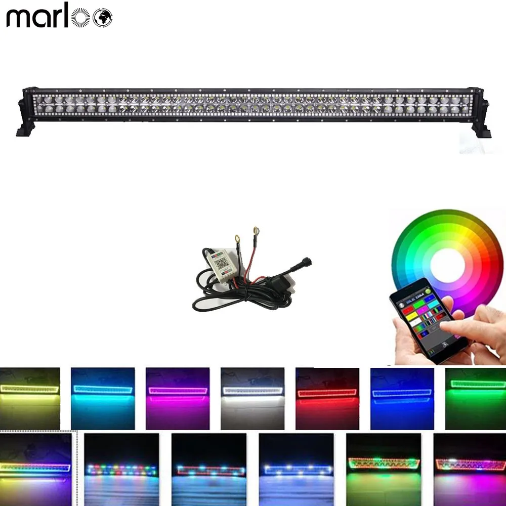 Светодиодный рабочий светильник Marloo 240 Вт 42 дюйма RGB управление через приложение