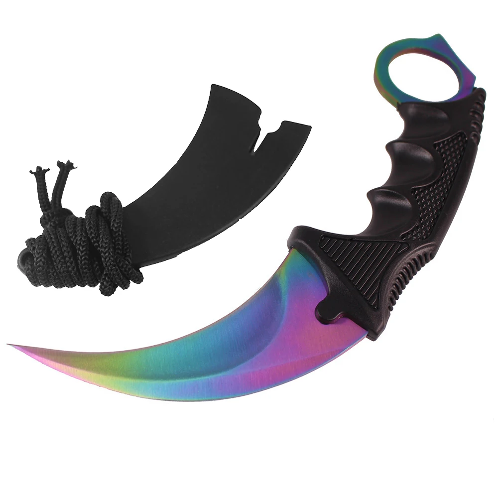 CS Cold CS GO нож выцветание Karambit csgo ножи охотничьи боевые тактические выживания армейский нож navajas couteau Кемпинг убоя