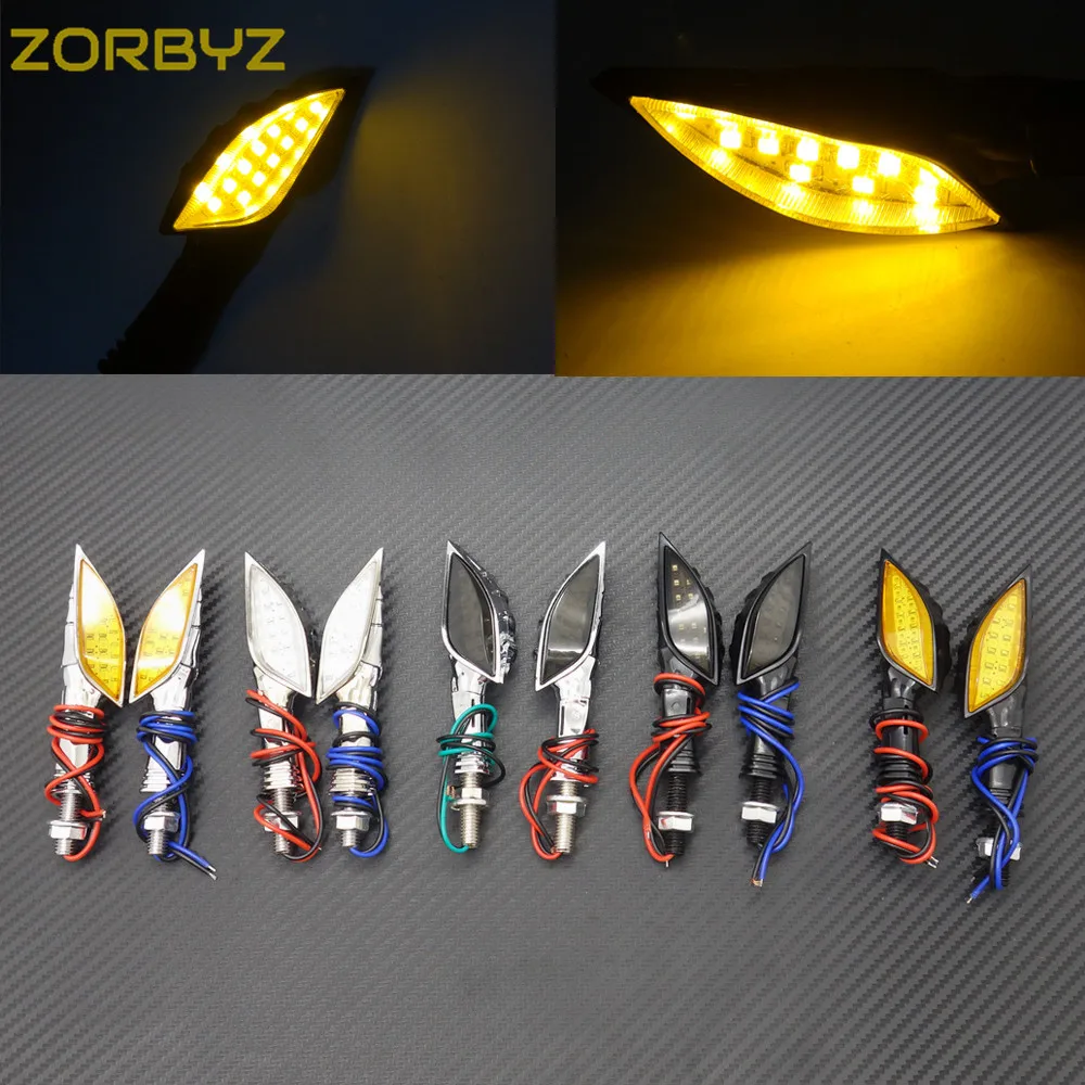 ZORBYZ черный/хром Череп указатель поворота индикатор мотоцикл Уличный спорт