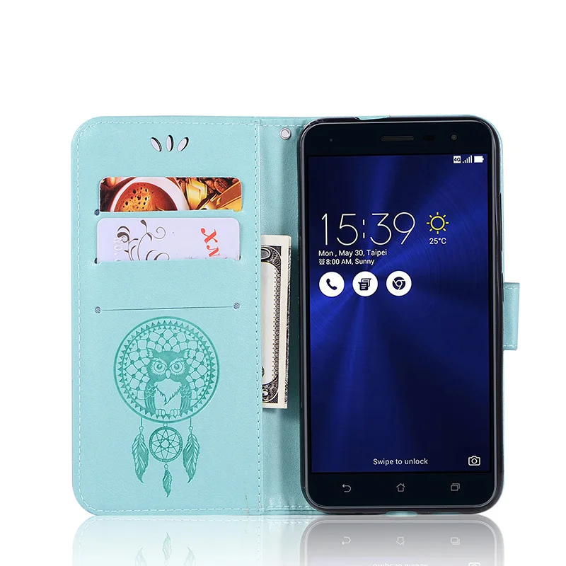 SEASHORE Luxury Case For Asus ZE520KL Retro Coque Flip Leather Wallet Phone Cover sFor Zenfone 3 Cases | Мобильные телефоны и