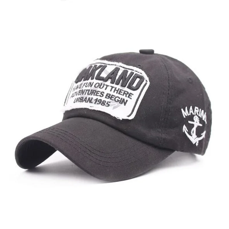 Летняя модная бейсбольная кепка с буквенным принтом Окленд для женщин и мужчин