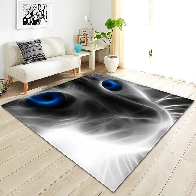 3D Мультяшные животные кошка коврики для собак гостиной детский коврик ковер в