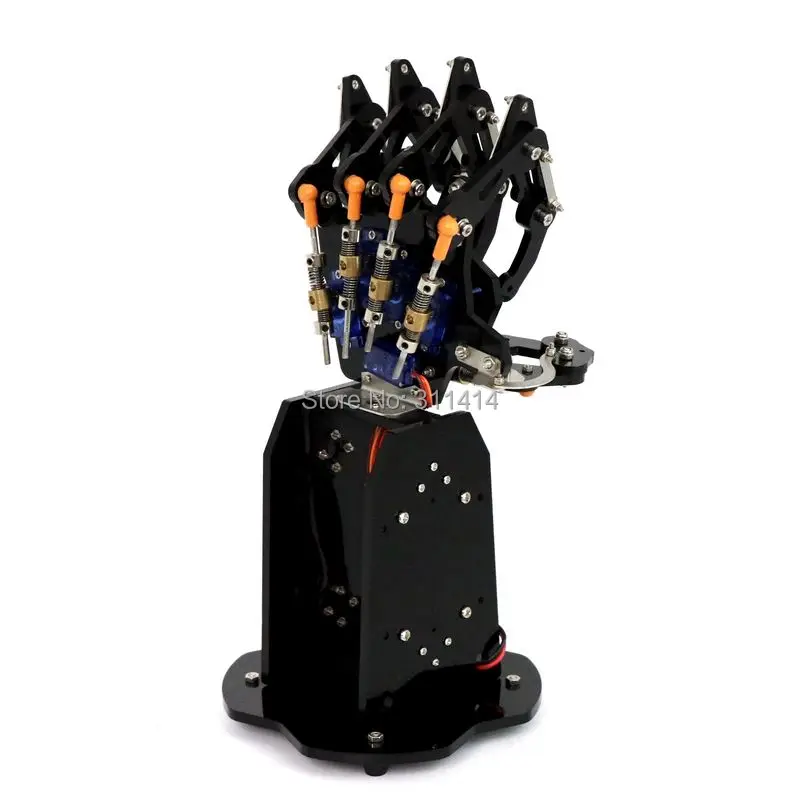 1 шт. 5DOF Bionic робот ручной коготь ладонь манипулятор 5 пальцев независимое движение установлен RC DIY модель