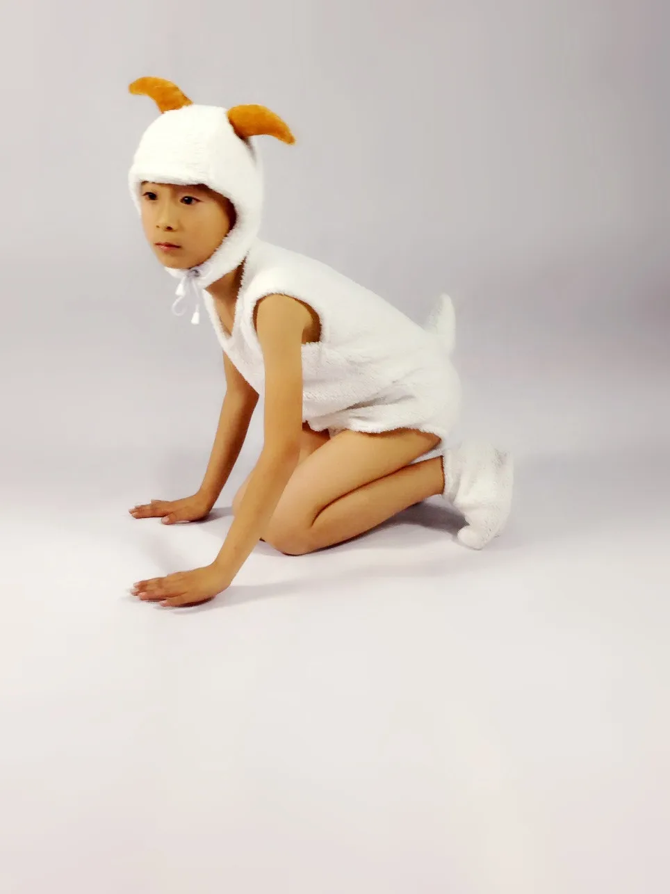 Костюмы для костюмированной вечеринки на Хэллоуин костюм овечки бежевого цвета